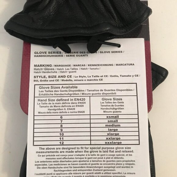 Hatch Friskmaster Black Gloves Medium SB8500 Tactical/Heavy Duty Lined Gloves - Picture 3 of 7
